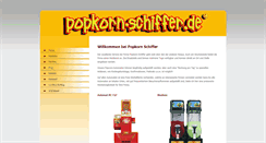 Desktop Screenshot of popkorn-schiffer.de