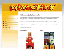 Tablet Screenshot of popkorn-schiffer.de